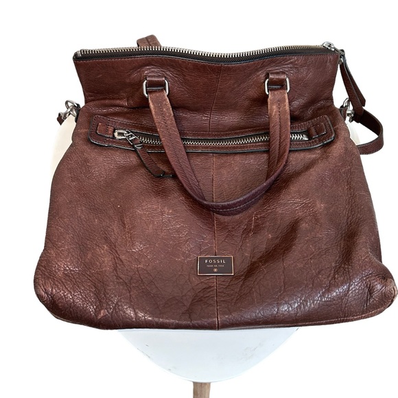 Brown FOSSIL Tote - Picture 2 of 4